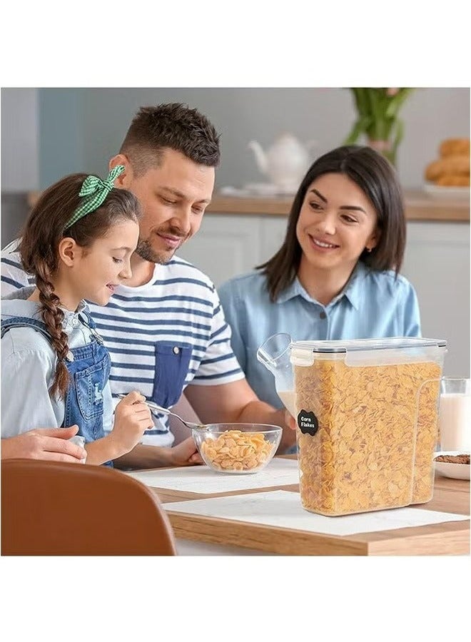 RollsTimi  4-Piece Rice And Grain Storage Box,Airtight Food Storage Tank,Clear - Image 5