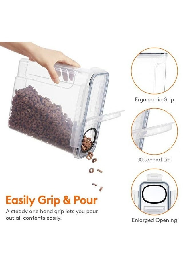 RollsTimi  4-Piece Rice And Grain Storage Box,Airtight Food Storage Tank,Clear - Image 2