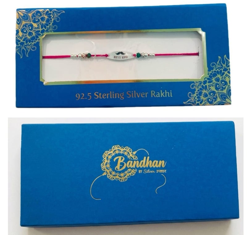 BANDHAN 925 SILVER RAKHI KHUSHBOO JEWELES - Image 3