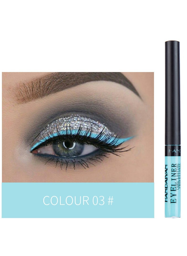 Handaiyan Waterproof Eyeliner color Liquid Liner UV Finish Professional Makeup Long Lasting Quick Smudge Proof Hyper Drying Resistant Stay All Day Waterline Winged Instant Result - Image 2