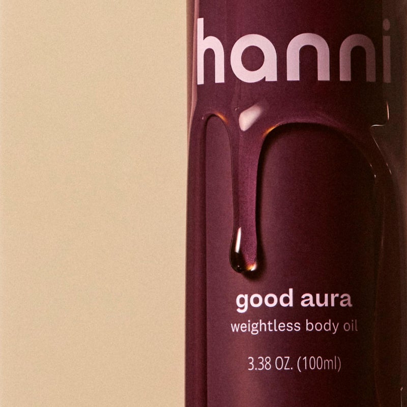 HANNI Good Aura Dry Body Oil, Lightweight After-Shower Moisturizer with Jojoba, Coconut, Baobab, and Buriti Oils, Non-Greasy Skincare for Soft Skin, 100 mL / 3.38 oz - Image 2