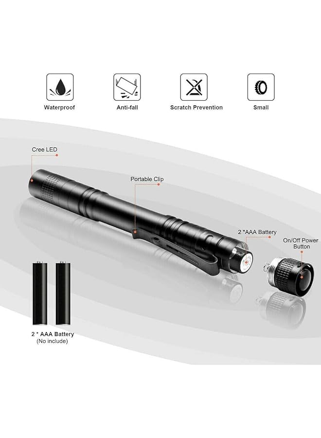 Excefore LED 8000Lumens Portable Hot Bright USB Rechargeable Pen Pocket Torch Light Lamp - Image 3