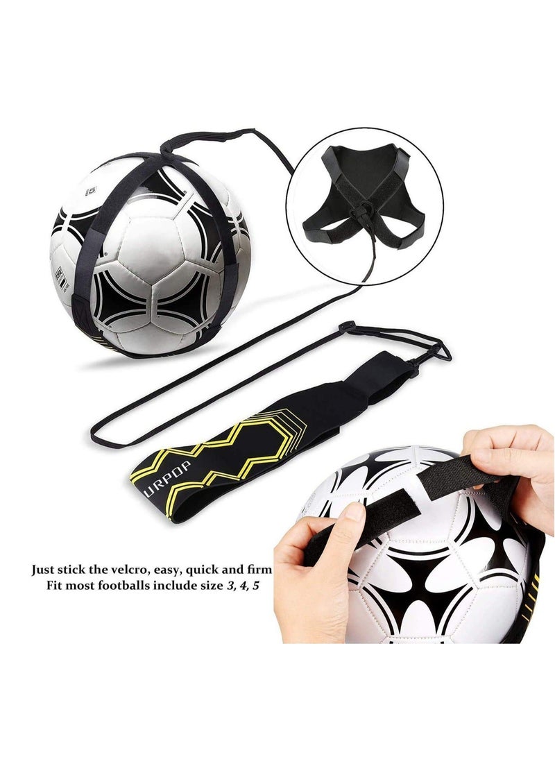 كابتن تيك Football Kick Trainer Training Equipment Soccer Aid Skills Improvement Solo Practice for Kids Adults Hands Free Universal Fits All Size Footballs - Image 3