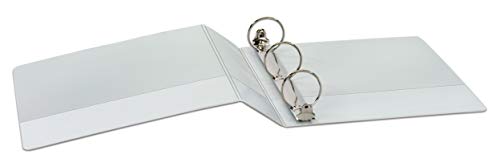 Cardinal Economy 3 Ring Binder, Binders for School and Office, Durable 3 Inch, Presentation View, White, Holds 625 Sheets, Nonstick, PVC Free, 2 Pack of Binders (79530) - Image 5