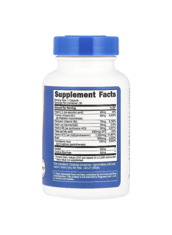 Nutricost Nutricost, Vitamin B Complex, 30 Capsules  - Image 2