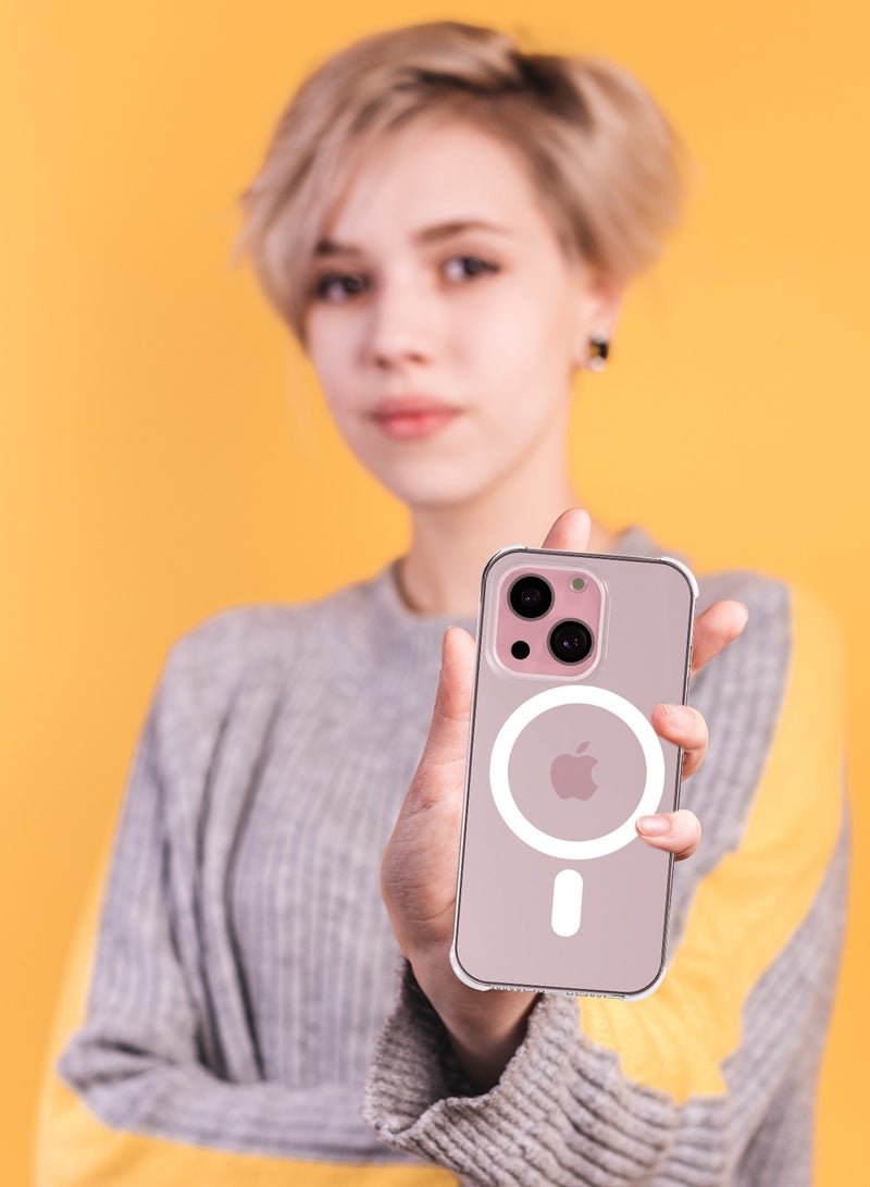 Max & Max iPhone 15 MagSafe Case – Ultra Slim Magnetic Transparent Cover, Scratch-Resistant, Compatible with MagSafe Wireless Charging - Image 4