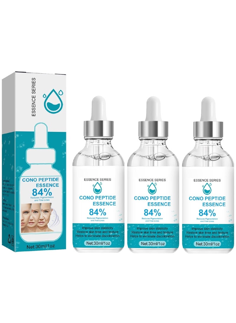 OUKPANE - 3Pcs Cono Peptide Essence 84 Pure Plant Extract Facial Serum Essence Skin Deep Moisturizing Face Essence High Hydrating AntiAging Essence - Image 1
