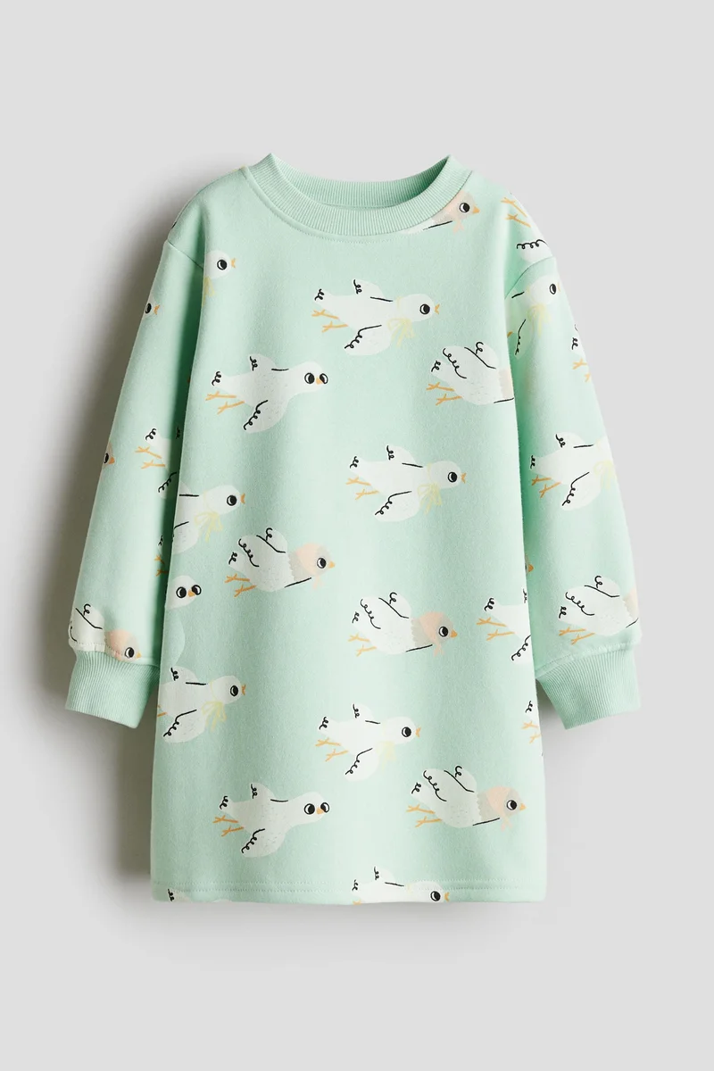H&M Printed sweatshirt dress