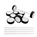 URIMPAVIDO 10PCS Toy Car Wheels 30mm Rubber Tire with 5PCS Shaft Round Axles for for DIY Model Toy RC Car Accessories 2X30MM - Image 3