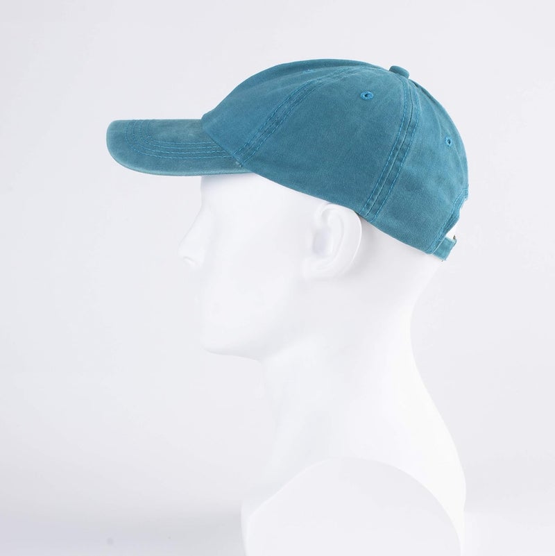 LANGZHEN Unisex Baseball Cap 100% Cotton Fits Men Women Washed Denim Adjustable Dad Hat - Image 2