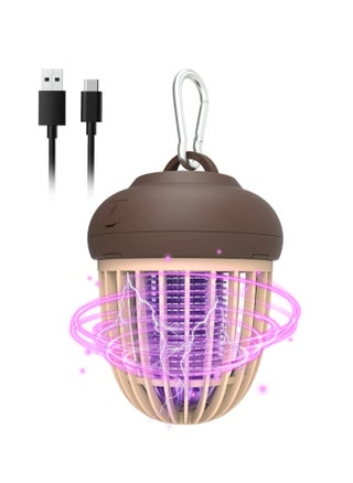 Bug Zapper Rechargeable Mosquito Killer, Indoor and Outdoor Electric Fly Trap with Light Hanging Loop USB Killing Lamp Portable LED, Cordless Powered Waterproof Bug Fly Trapper - pzsku/Z5F4848E18D09E991AA76Z/45/_/1717261649/86f5c2d3-e519-44e5-a90e-e53910f8ed7f