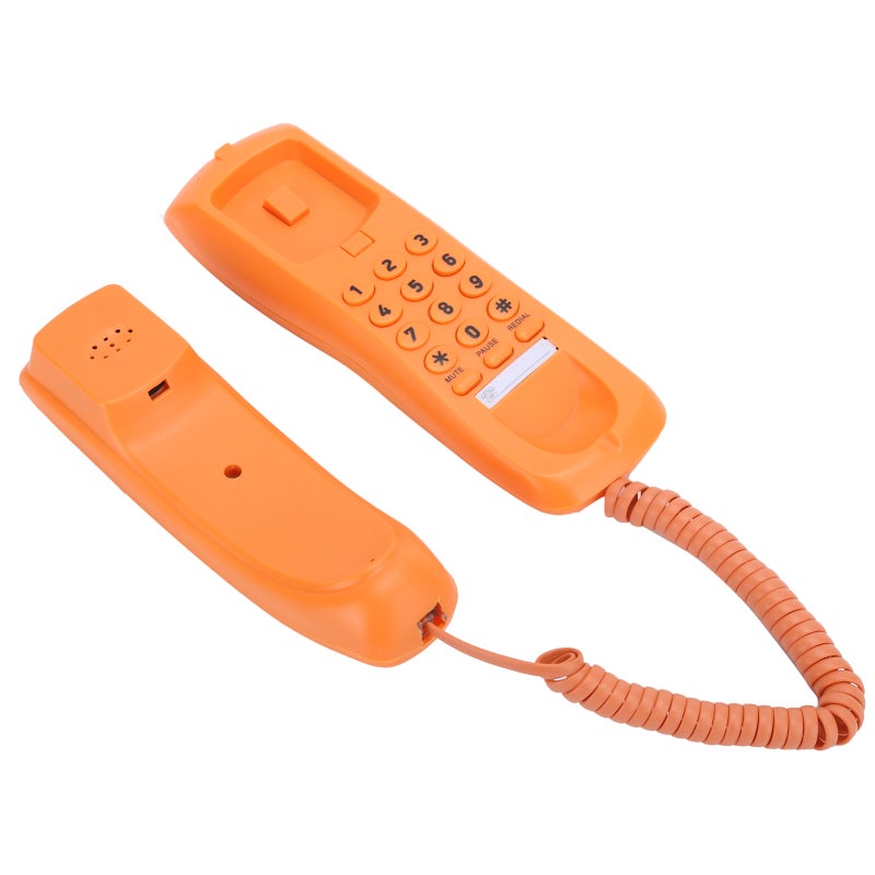 Corded Desk Phone: ABS Material Lightweight Body - Exquisite Workmanship Decorative Design Single Line Landline for Home Office Hotel Seniors With Limited Mobility - Image 5