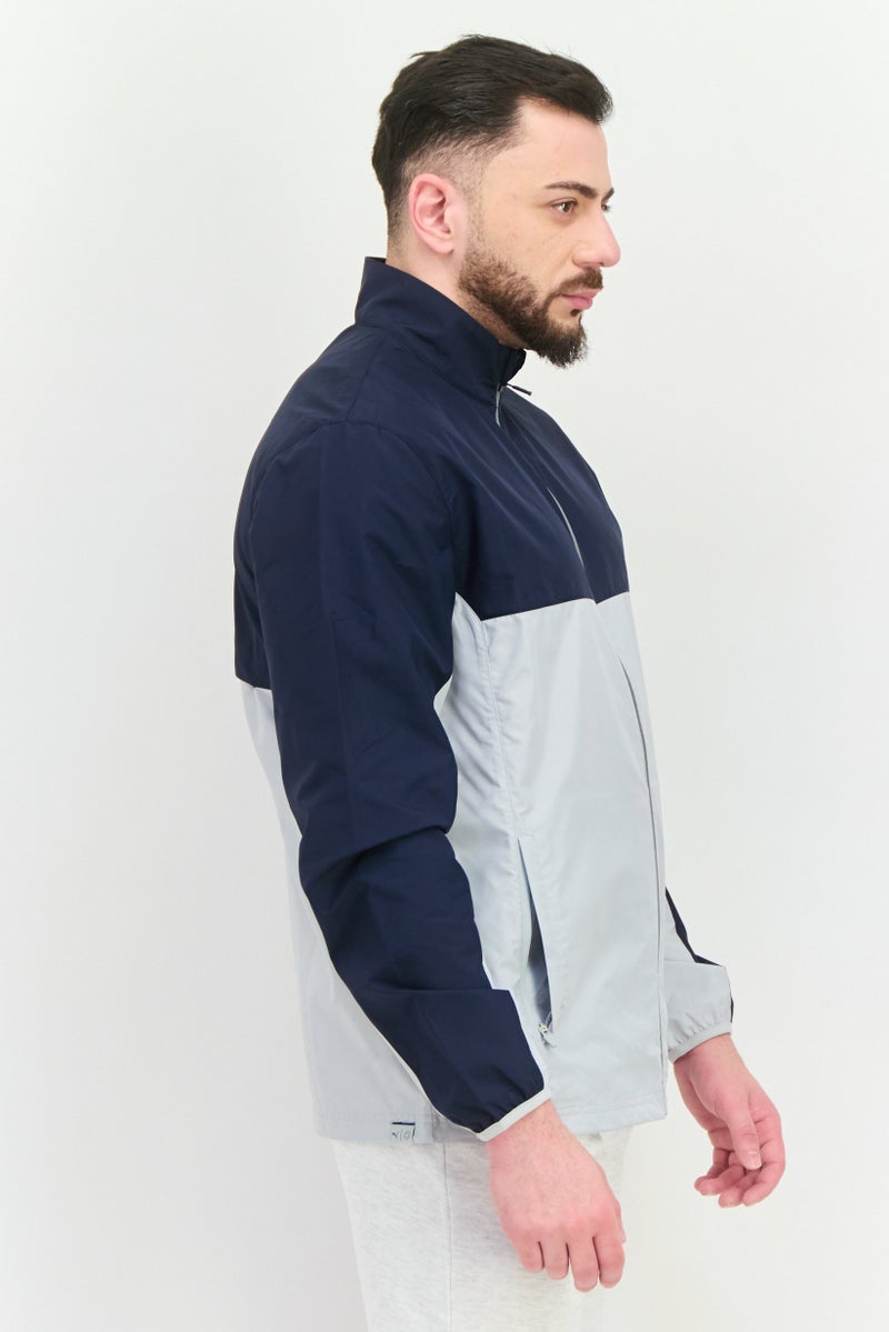 PUMA جاكيت رياضي للرجال بملاءمة شعار العلامة التجارية في الهواء الطلق، متعدد الألوان - Image 4