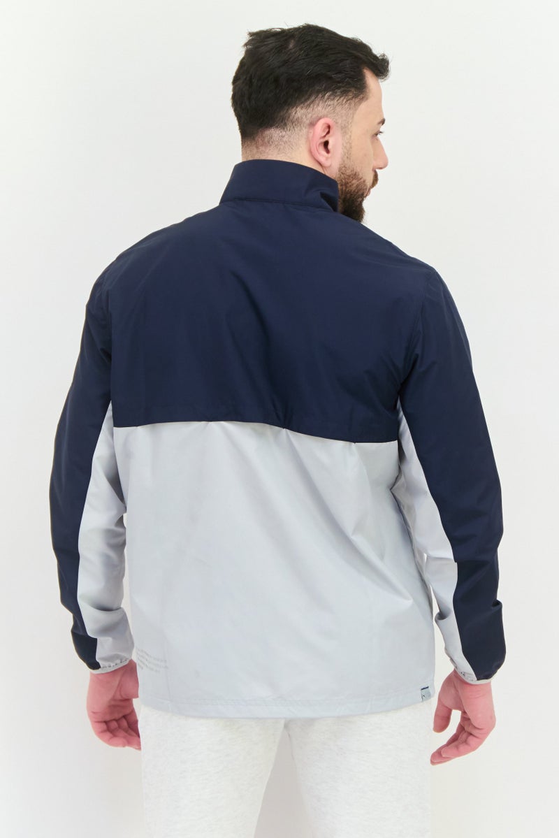 PUMA جاكيت رياضي للرجال بملاءمة شعار العلامة التجارية في الهواء الطلق، متعدد الألوان - Image 2