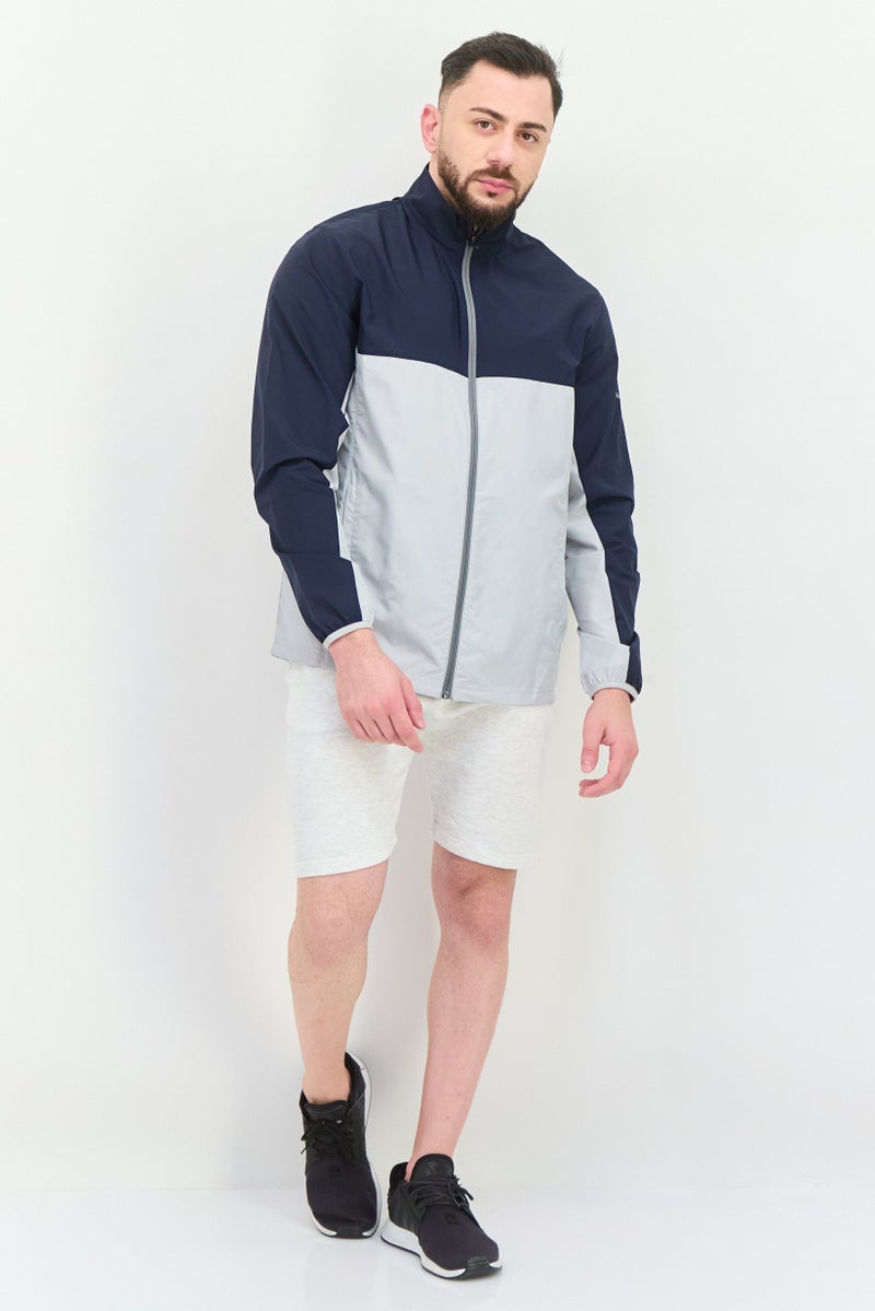 PUMA جاكيت رياضي للرجال بملاءمة شعار العلامة التجارية في الهواء الطلق، متعدد الألوان - Image 3