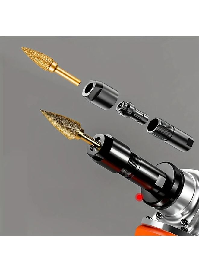 One Set 4pcs 3Mm 6Mm Electric Angle Grinder Adapter Multifunctional Metal Spindle Converter No Power Required For DIY Home Improvement - Image 5