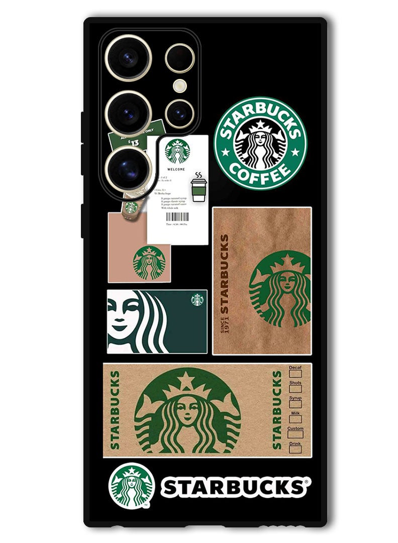 Theodor Protective Case Anti Scratch Shock Proof Bumper Cover For Samsung Galaxy S24 Ultra StarBucks 5 - Image 1