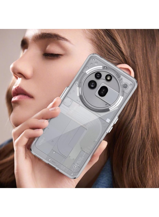 Case Compatible with Nothing Phone 3a Pro, Ultra Thin Phone Case, Anti-Scratch, Transparent Soft TPU + Hard PC, Cover Compatible with Nothing Phone 3a Pro.(Transparent) - Image 2