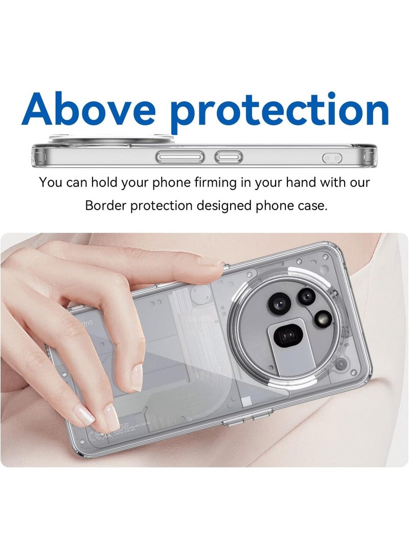 Case Compatible with Nothing Phone 3a Pro, Ultra Thin Phone Case, Anti-Scratch, Transparent Soft TPU + Hard PC, Cover Compatible with Nothing Phone 3a Pro.(Transparent) - Image 5