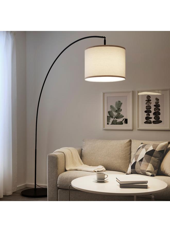 Zaboon Floor Lamp Base, Arched, Black - Image 2