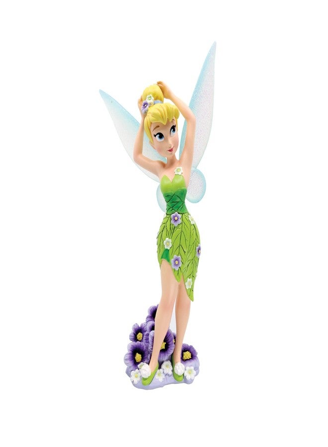 Enesco Disney Showcase Botanical Tinker Bell in Pansies Figurine, 8.11 Inch, Multicolor - Image 1