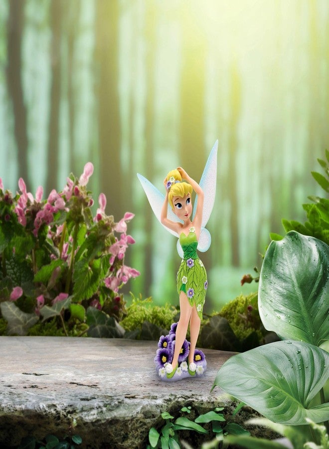 Enesco Disney Showcase Botanical Tinker Bell in Pansies Figurine, 8.11 Inch, Multicolor - Image 2