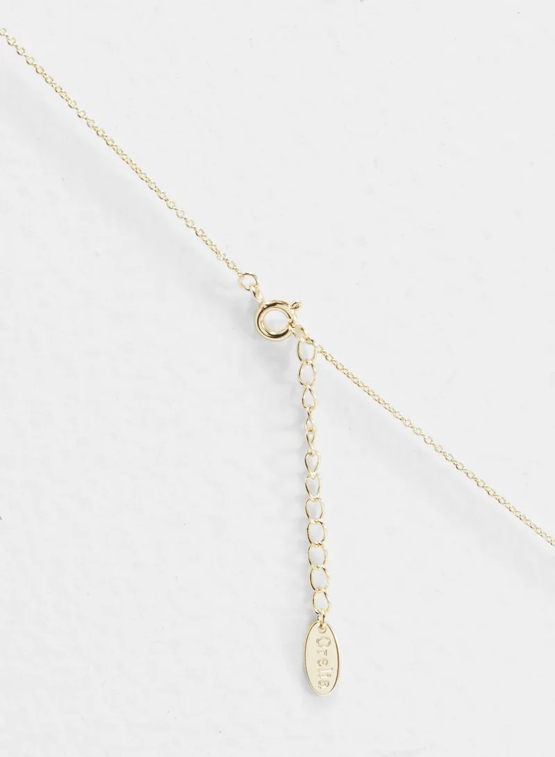 Orelia Medium Lion Cut Out Necklace