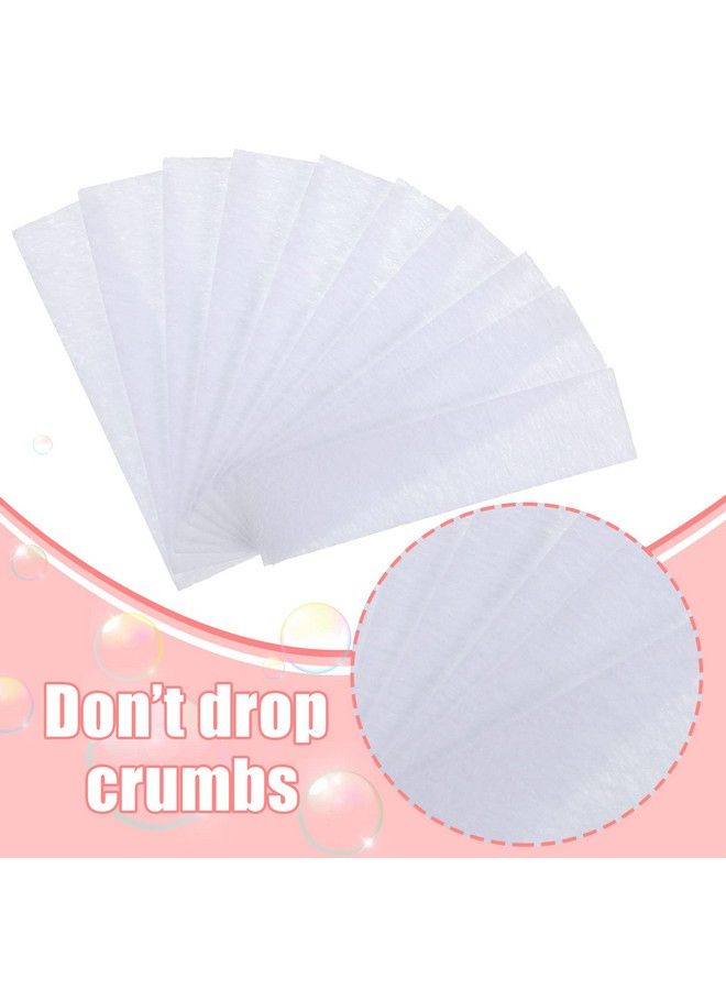 Maitys 200 Pieces Eyebrows Small Wax Strips Kit Hair Removal Wax Paper Facial Waxing Strips Epilating Waxing Pads For Women Girls Men Eyebrow Body Face Arms Lip 0.4 X 2.4 Inches White (200 Pieces) - Image 5