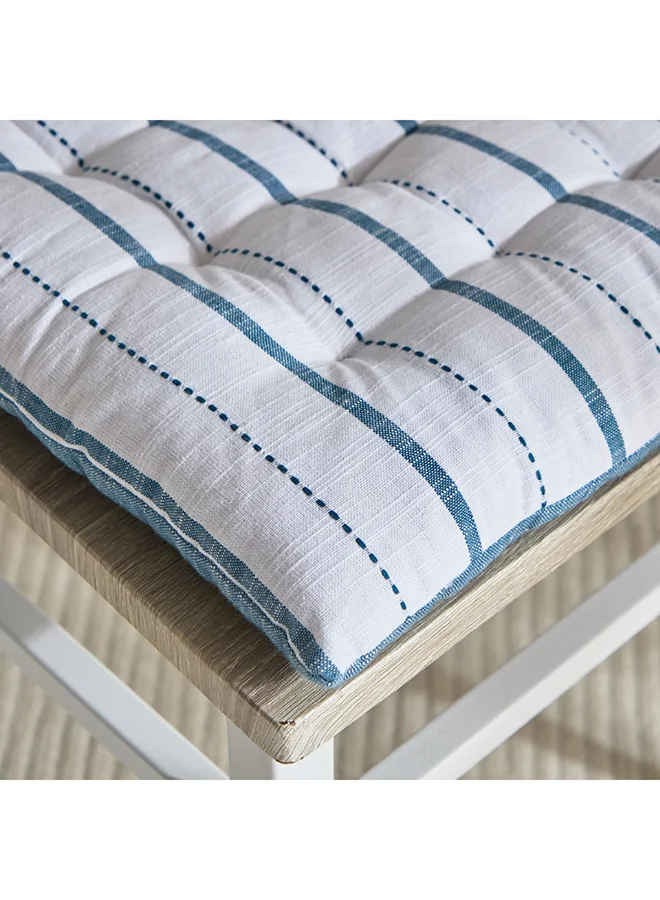 Home Box Home Box Harley Azure Cotton Chair Pad 40 x 40 cm