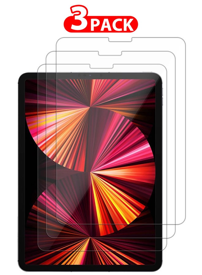CATANES 3 Packs For Apple iPad Pro 11 2021 Screen Protector 9H Hardness Tempered Glass Scratch Resistant HD Display Screen Protector - Image 1
