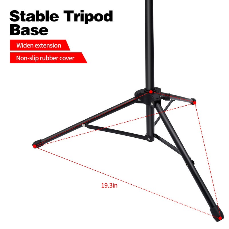 Mdvora 1/2/3 Pack Sheet Music Stand, Adjustable Music Stand with Carrying Bag, Professional Music Book Holder Music Sheet Clip Holder for Guitar, Ukulele, Violin Players(Standard Version, 1 Pack) - Image 4
