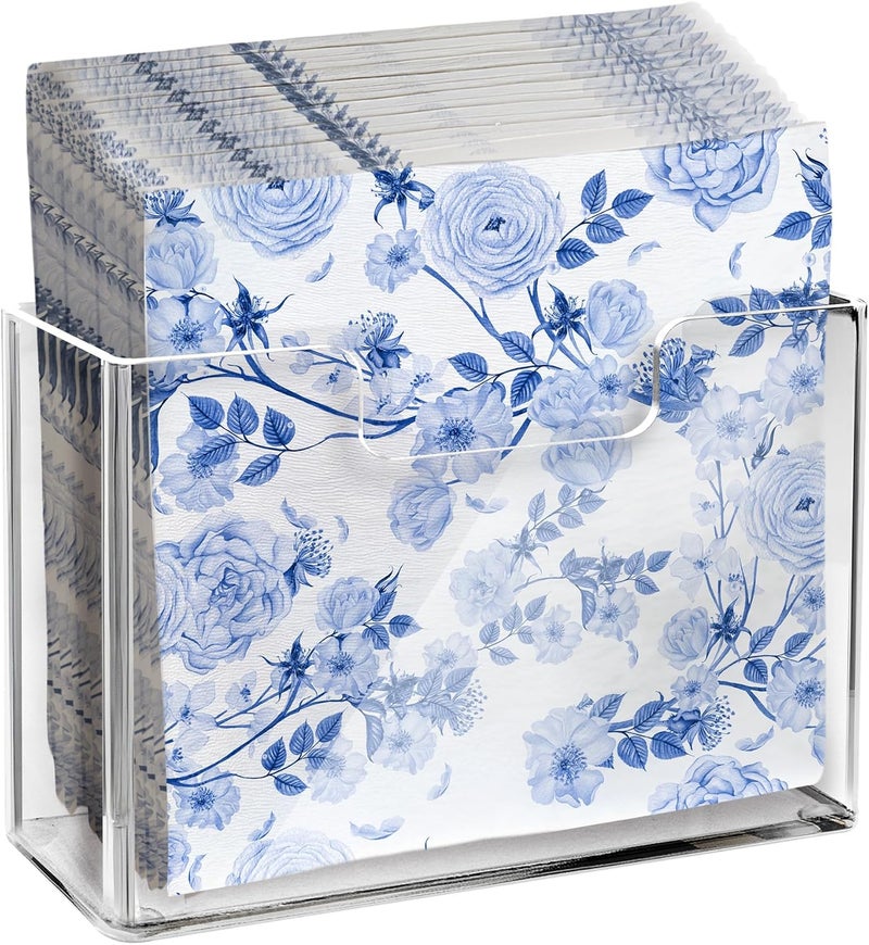 LEVIMETREE Acrylic Napkin Holder  Crystal Clear Square Napkin Holder for Table Vertical Freestanding Paper Napkin Dispenser for Kitchen Dinner Cocktail Restaurant Party Modern Home Dcor - Image 1