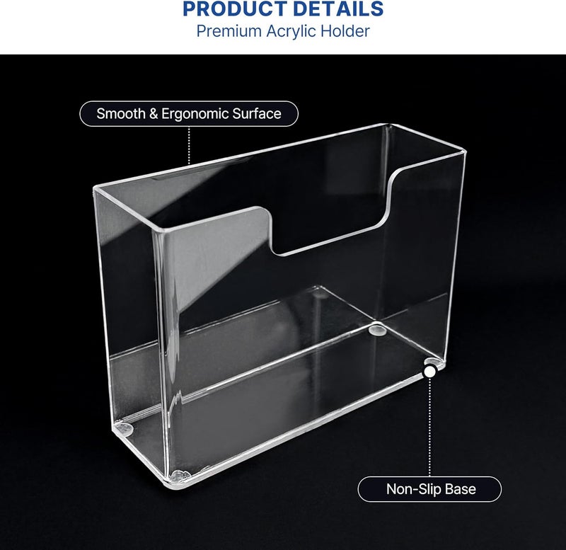 LEVIMETREE Acrylic Napkin Holder  Crystal Clear Square Napkin Holder for Table Vertical Freestanding Paper Napkin Dispenser for Kitchen Dinner Cocktail Restaurant Party Modern Home Dcor - Image 5