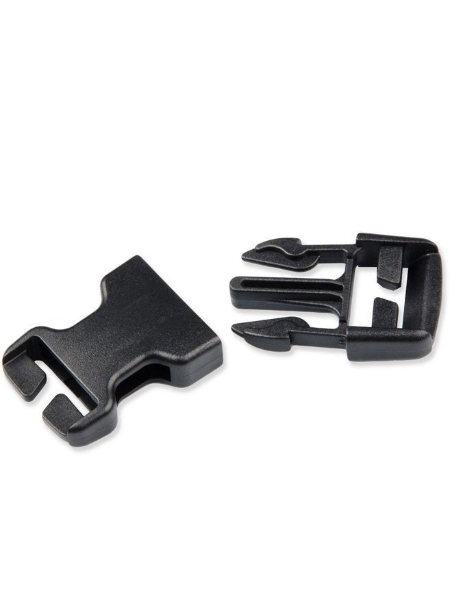 DYZD Multi-Size Plastic Buckle Repair Kit Quick Release Buckles No Sewing Required Buckles for Backpack Bag (25 mm, 2pcs Black) - Image 3
