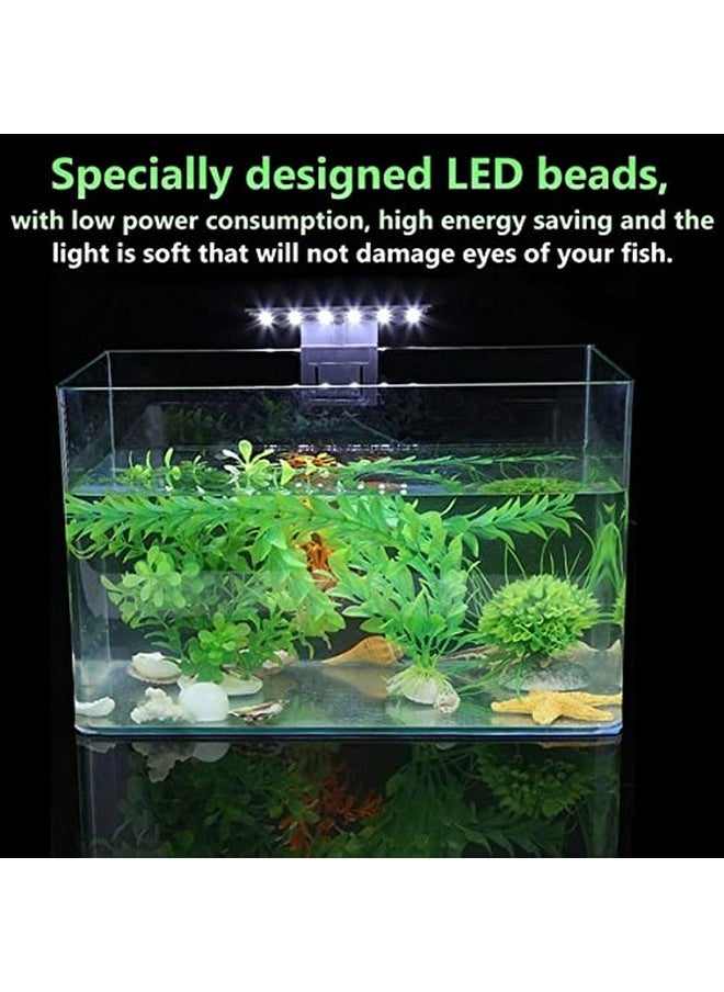 VAYINATO Petzlifeworld Super Slim Led Aquarium Light(Suits Upto 2Ft Tank) Plants Grow Lighting Creative Clip-On Lamp (Black, X3)  - Image 4