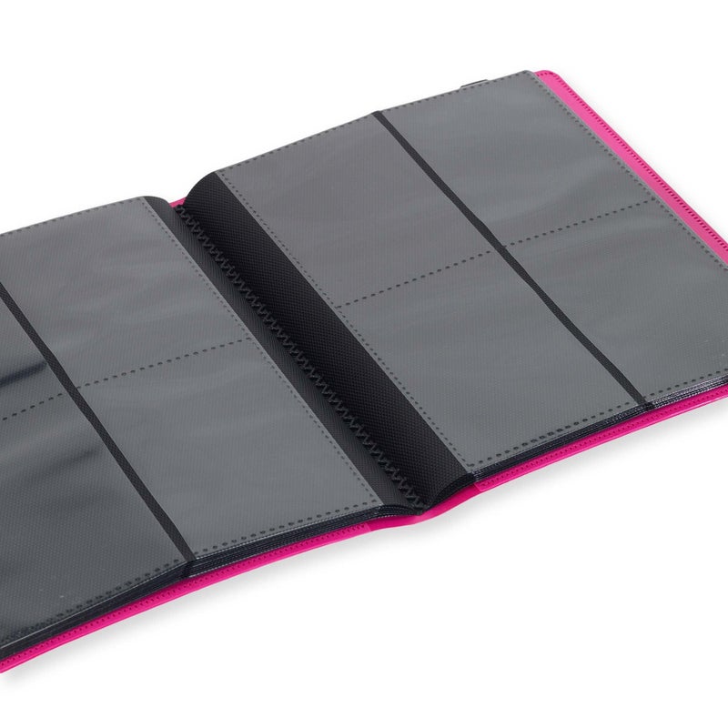 Vault X 4 Pocket Trading Card Strap Binder, 160 Cards, Standard, 20 Side-Loading Pages, TCG (Pink) - Image 5