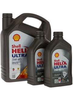 Shell Helix Ultra 5W40 Fully Synthetic Engine Oil 6Ltr (Combo Pack)  - Image 1