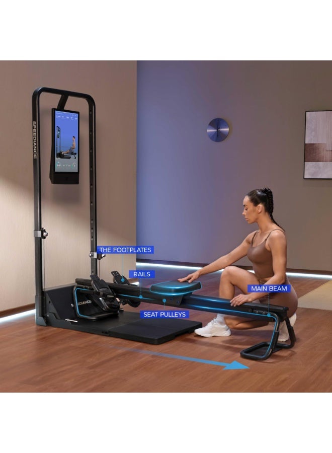 Speediance AeroRow Rowing Bench, Next Generation of Rowing Machines, Rower Attachment for Gym Monster, Home Work Out Rowing Machine, Adjustable Resistance Levels, Rowing Machine - Image 4