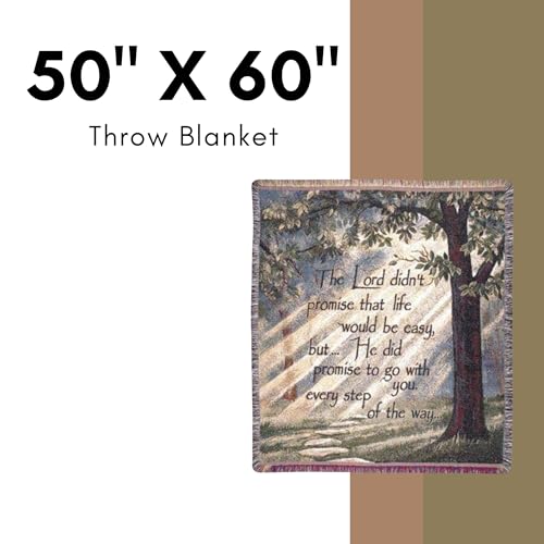 Simply Home "Every Step of the Way" Inspirational Tapestry Throw Blanket 50" x 60" - Image 5