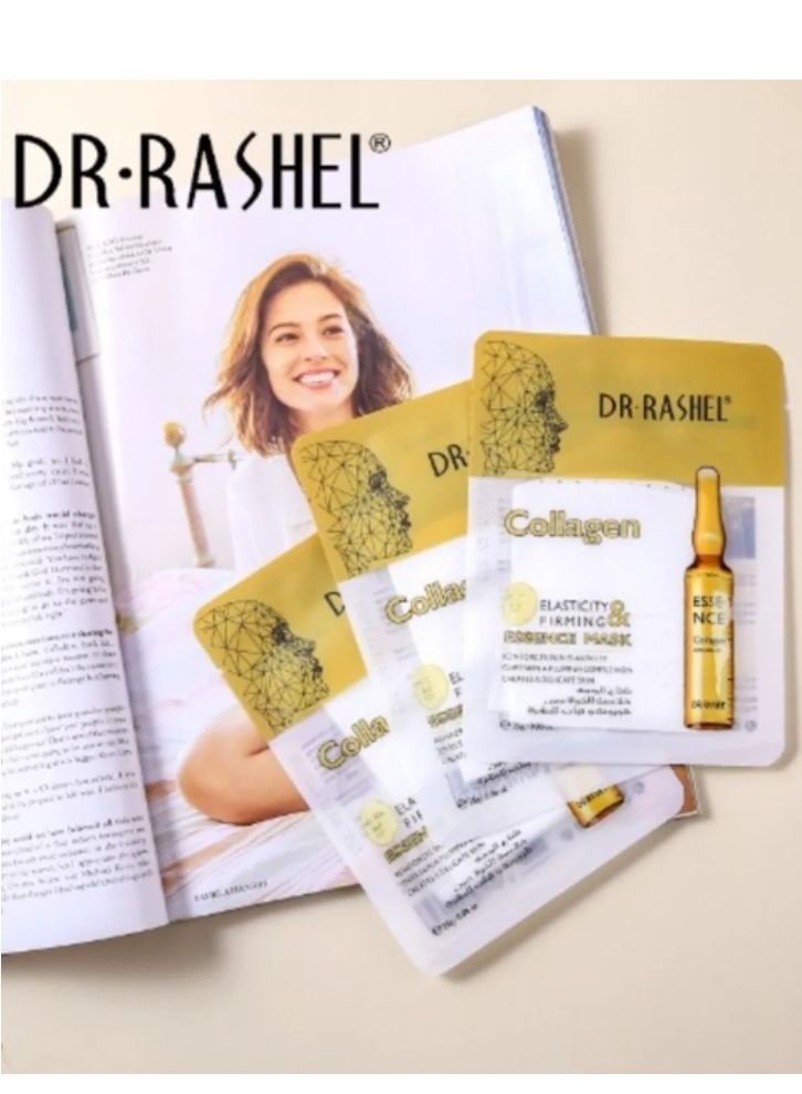 RASHELL 5 Pieces Collagen Elasticity & Firming Essence Mask Multicolour 25grams - Image 3