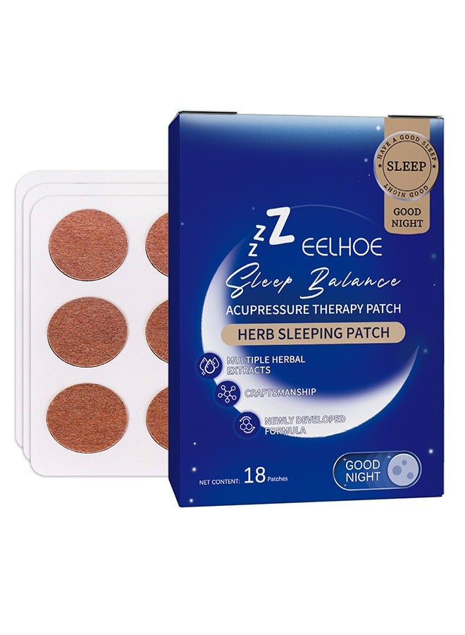 EELHOE Sleep Patches, 18-Pack Adult Upgraded Deep Sleep Patches, All-Natural Deep Sleep Patches, Fast-Acting Ingredients, Suitable For Men And Women, Easy To Use, Lasts All Night  - Image 1