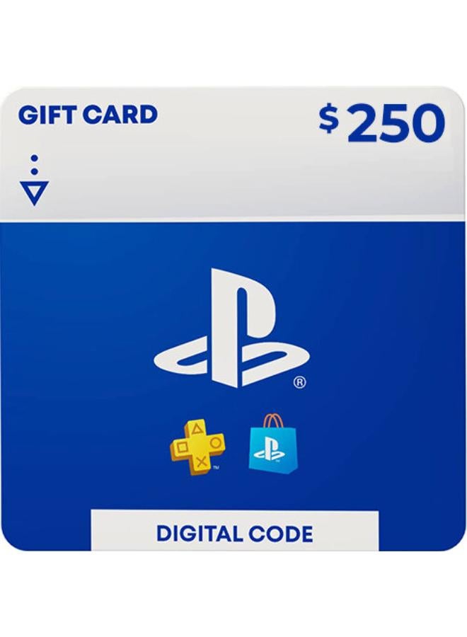 PlayStation Store DIgital Code Gift Card  250 USD