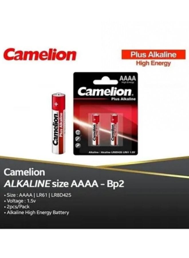Camelion 2-Piece Plus Alkaline AAAA 1.5V Batteries Silver/Red  - Image 2