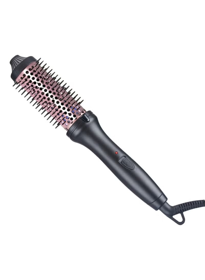 Thermal Brush for Blowout Look,  1.5 Inch Negative Ion Thermal Brush with Cool-Air Tech, Easy to Make Hair Shinier & Smoother, 3-in-1 Heated Styler with Dual Voltage - Image 1