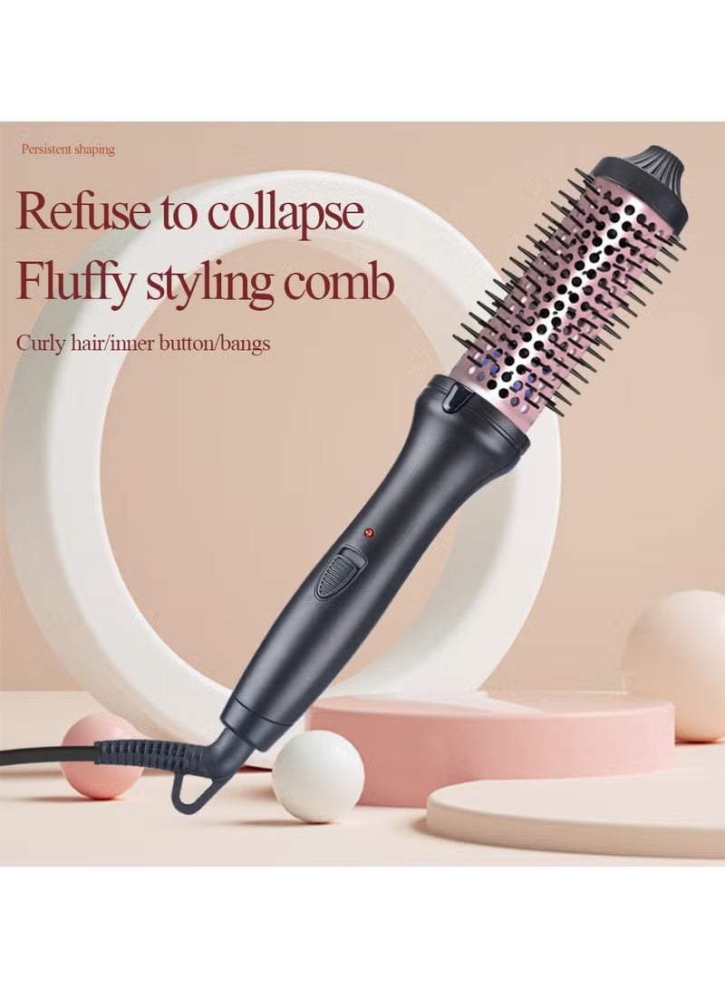 Thermal Brush for Blowout Look,  1.5 Inch Negative Ion Thermal Brush with Cool-Air Tech, Easy to Make Hair Shinier & Smoother, 3-in-1 Heated Styler with Dual Voltage - Image 2