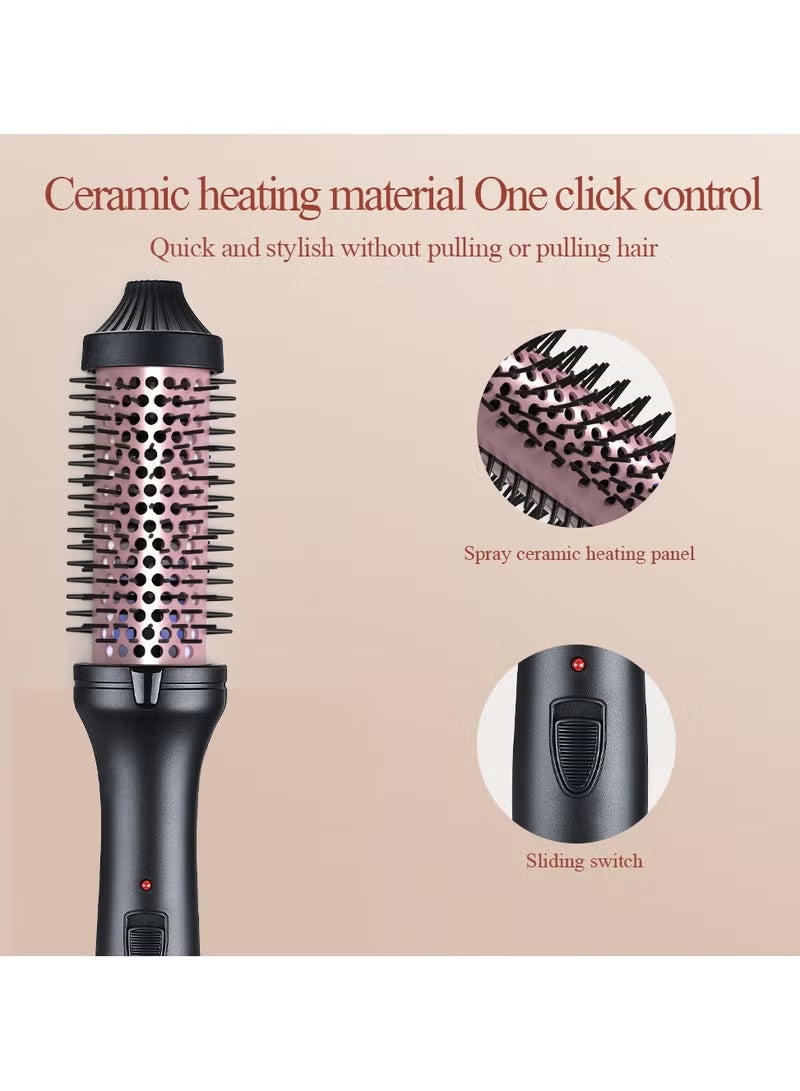 Thermal Brush for Blowout Look,  1.5 Inch Negative Ion Thermal Brush with Cool-Air Tech, Easy to Make Hair Shinier & Smoother, 3-in-1 Heated Styler with Dual Voltage - Image 3