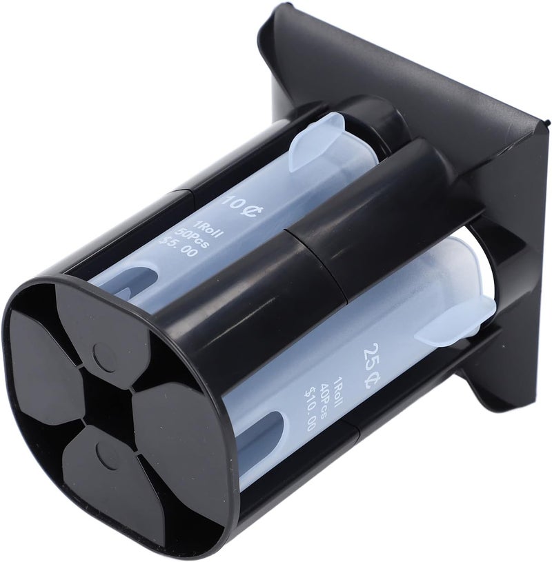 FTVOGUE Counter, Plastic Change Sorter with 4 Tubes, Efficient Roller for USD, Ideal for Home Office and Retail Use - Image 3