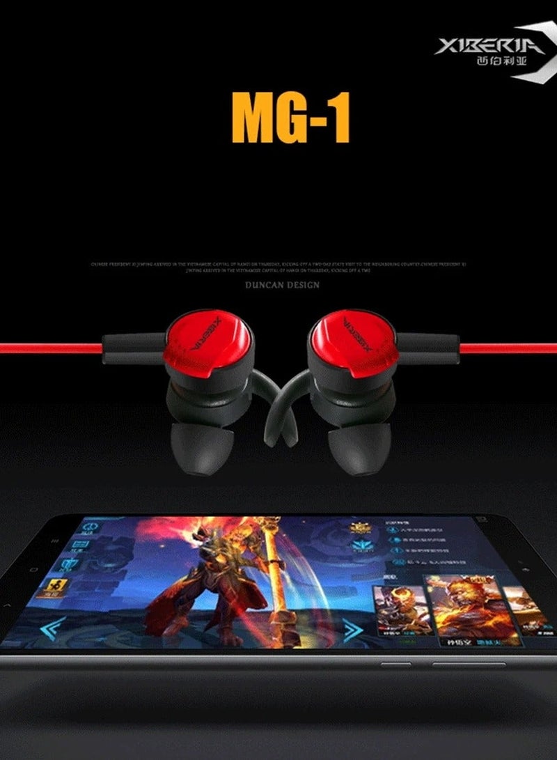 Xiberia MG-1 Wired Gaming Headset Stereo Bass Gaming Headphones with Detachable Noise Cancelling 4D Vibration 7.1 Surround Stereo Sound Light with External Sound Card Volume Control and Mic - Image 3