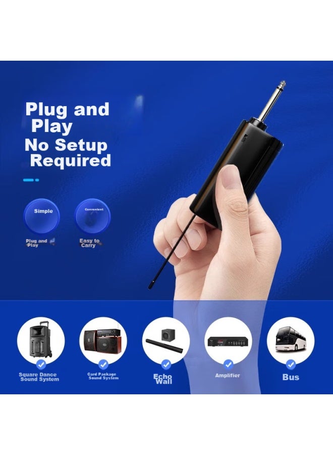 Sansui Shanshui V71 Wireless Microphone, U-segment, For Home Ktv, Singing, Stage Hosting, Lecturing, Karaoke, Meetings, Speaker, Amplifier, Fm, Versatile, Dual-channel, All-metal Microphone - Image 2