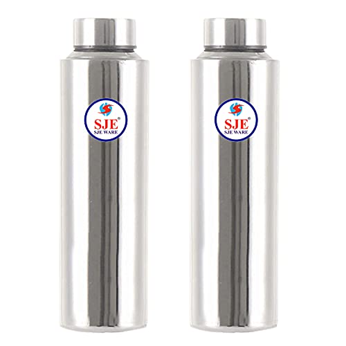 SJE WARE Sjeware Stainless Steel Water Bottle, Fridge Bottle Set of 2 pcs, Size: 1 Litre - Image 1